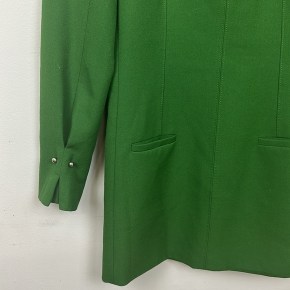 Zara Tailored Green Long Sleeve Mini Dress Sz M - Picture 11 of 16